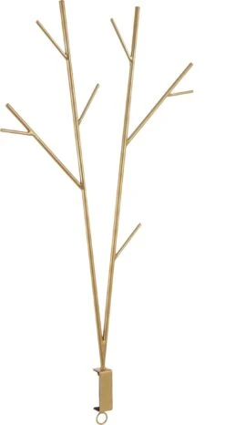 House Of Seasons Kerst Ornament Tafelklem Boom Goud 52 X 3,5 X 97 Cm